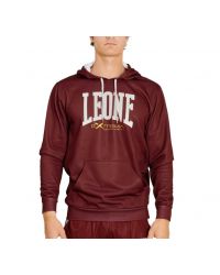 Sudadera Leone con capucha Logo Granate