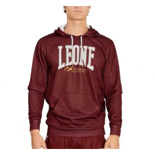 Sudadera Leone con capucha Logo Granate