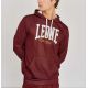Sudadera Leone con capucha Logo Granate