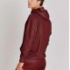 Sudadera Leone con capucha Logo Granate